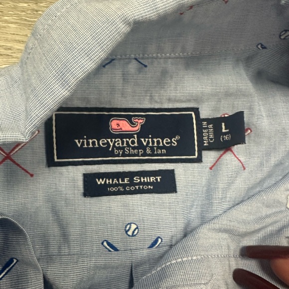 Vineyard Vines Boys Youth Large (16) Button Down Long Sleeve Shirt - Picture 2 of 4